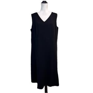 Talbots Dress Plus size 14W Classic Black Career Wedding Evening Dinner Church
